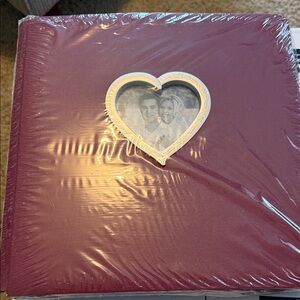 Heart Frame Burgundy Photo Album—creative memories brand